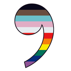Pride Tattoos - Rainbow Comma - Pack of 25