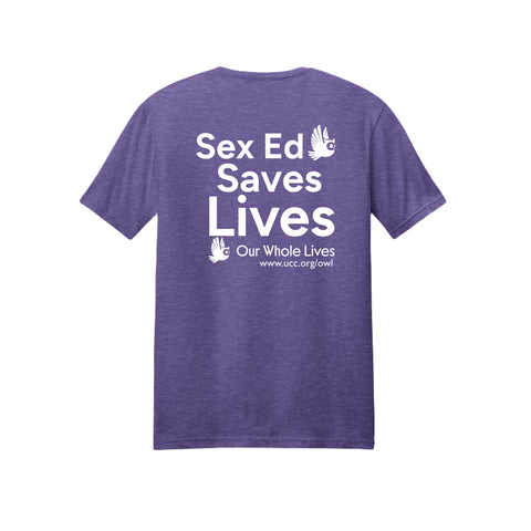 Sex Ed Saves Lives Crew Neck T-Shirt