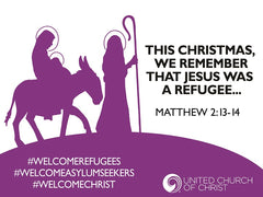 Advent Yard Sign for Refugee/Asylum Solidarity