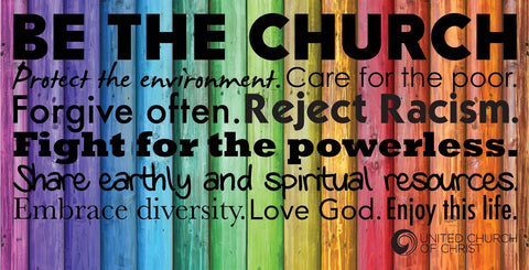 Be the Church Rainbow Banner (Horizontal)