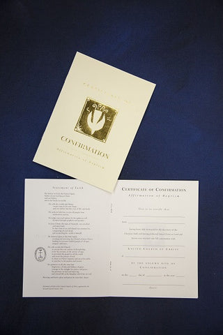 United Church of Christ Church Confirmation Certificates - Pack of 6