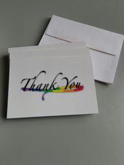 Rainbow Thank You Cards (Pack of 12 with envelopes)