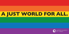 Banner - Rainbow - A Just World for All