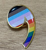 Pride Lapel Pins - Rainbow Comma & Pride Comma