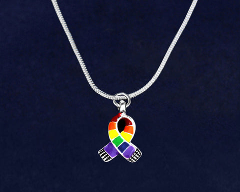 Necklace - Rainbow Ribbon (Small)