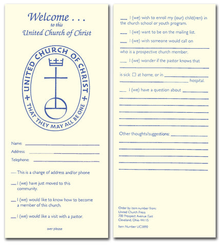 Welcome to the United Church of Christ Card