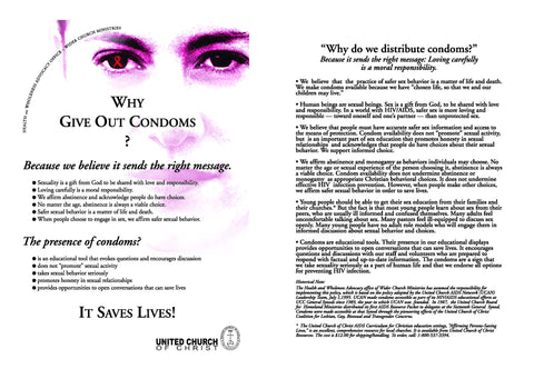 Why Give Out Condoms? Postcards and Poster