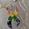 Necklace - Rainbow Ribbon (Large)