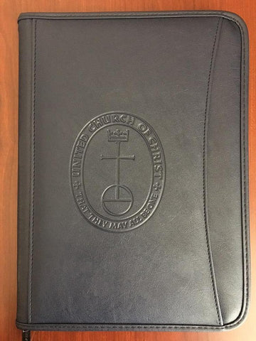 UCC Zipper Pocket Portfolio - Blue